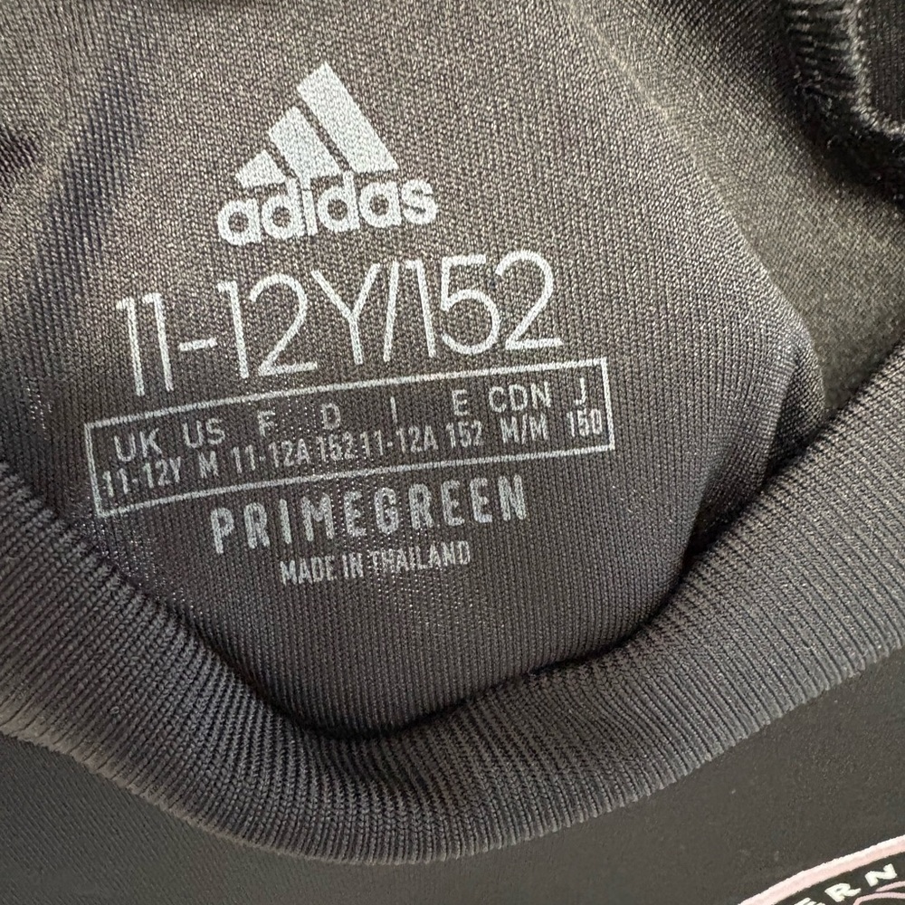 Adidas Inter Miami 2023/24 Black Pink Away Soccer Jersey Youth Kids Size 11/12 - Picture 2 of 5